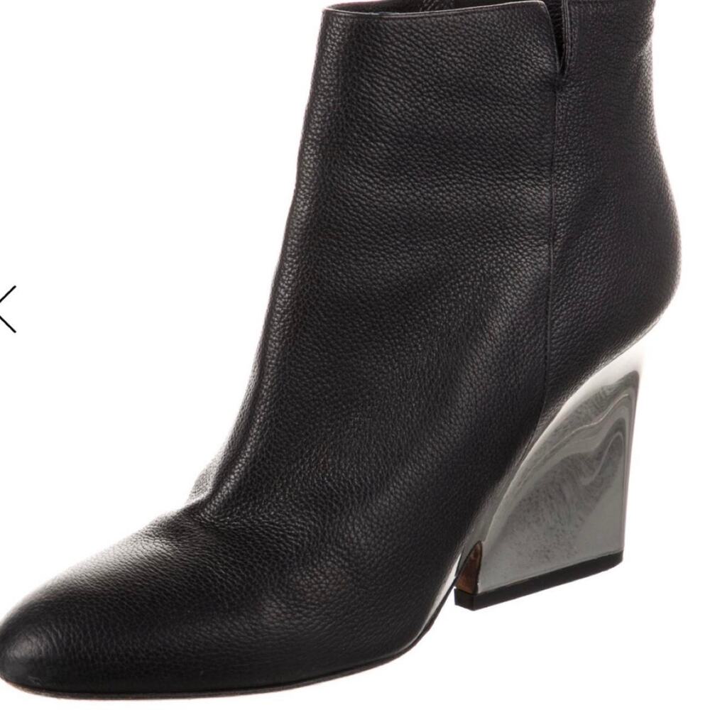 Jimmy choo black leather ankle